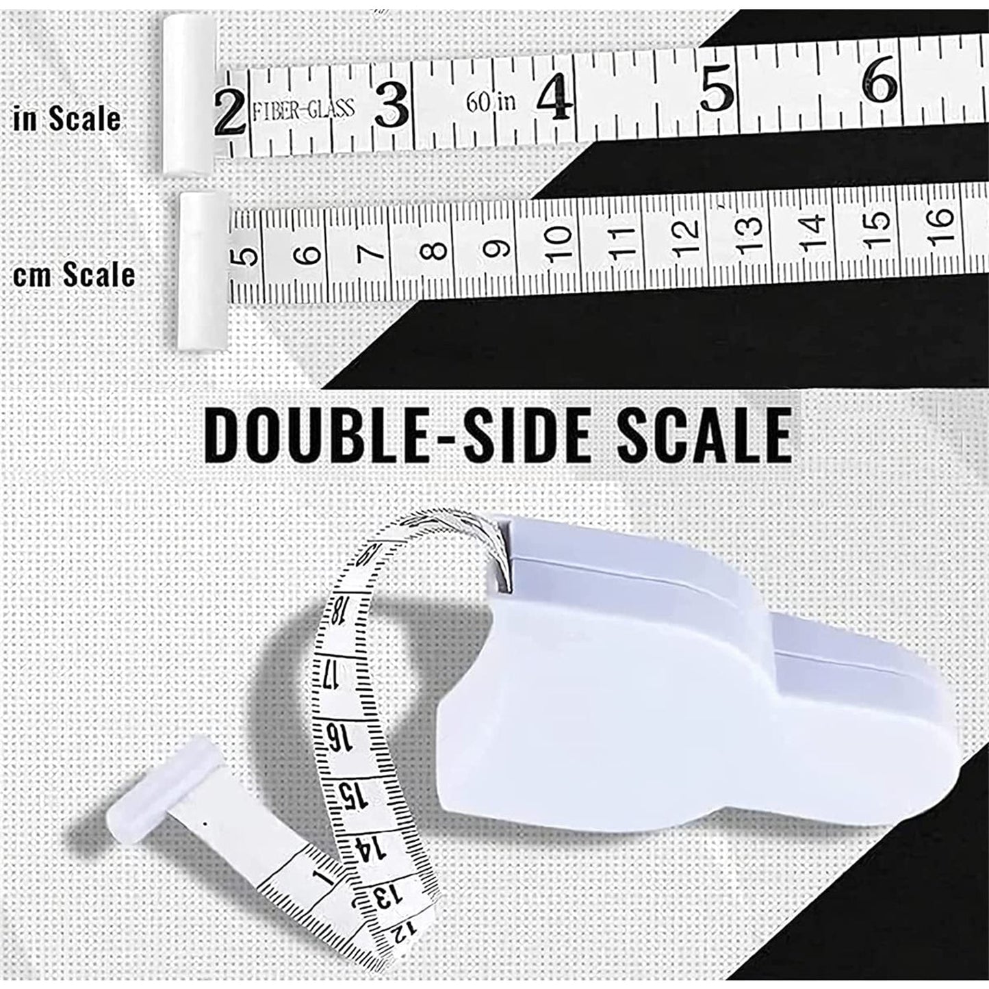 Fitness Body Measuring Tape – Dual Scale, Retractable & Portable