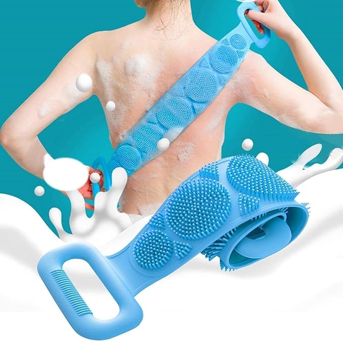 Silicone Body Bath Belt – Deep Cleaning, Exfoliating & Skin Massaging Scrubber