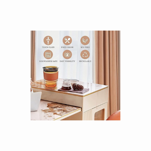 MELLORA™ Leather-Grip Coffee Tumbler with Glass Straw – 400ml